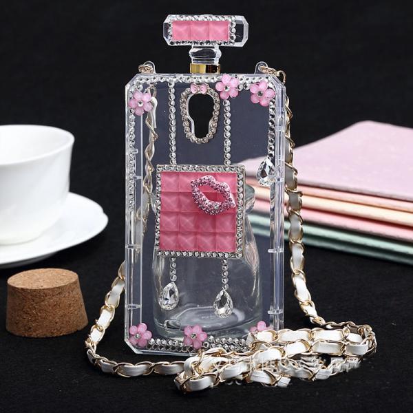 Luxury Crystal Perfume Bottles Case For Samsung Galaxy S3 S4 S5,samsung